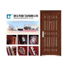 Puerta acorazada de madera de acero del estilo de Turquía de la venta caliente